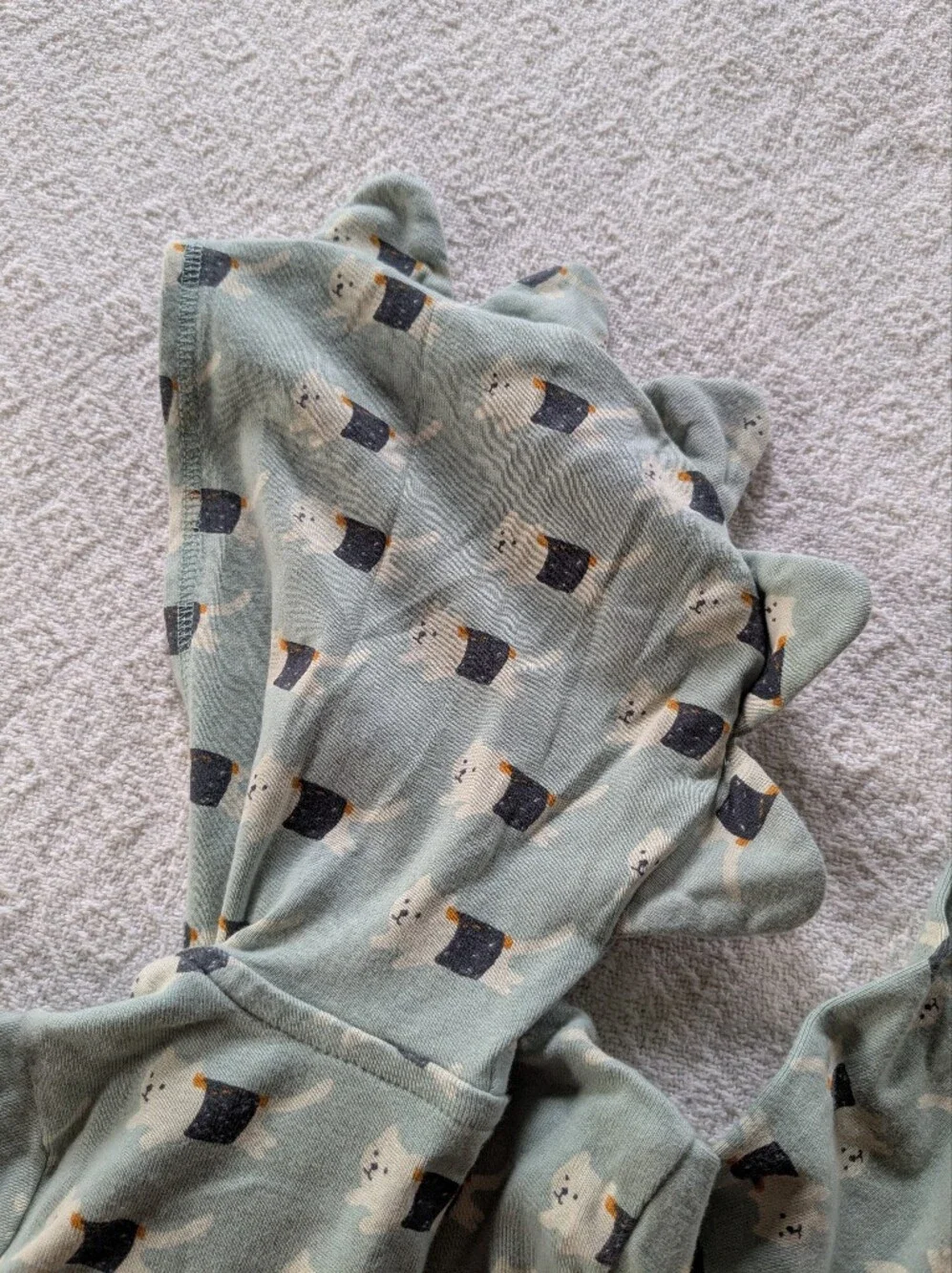 Tea Collection 12-18 Month Dino Spiked Hooded Romper Sushi Cat Zip Up